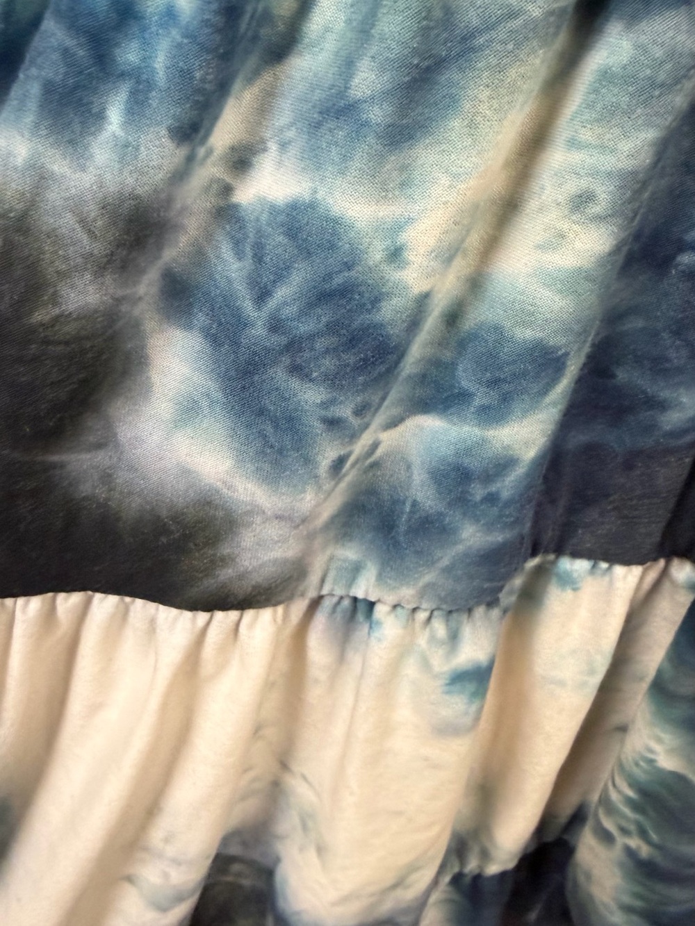 Urban Outfitters Navy and White Tie-Dye Mini Dress - Picture 4 of 4